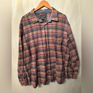 Woolrich Men’s Plaid Long Sleeves Button Down Shirt XXL